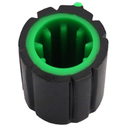Compact Rubber Grip Control Knob with Coloured Indicator
